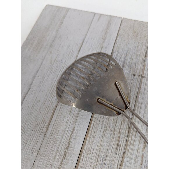 Metal Skimmer Drainer #4 Strainer Blender 10 1/2" Hong Kong - Picture 5 of 7